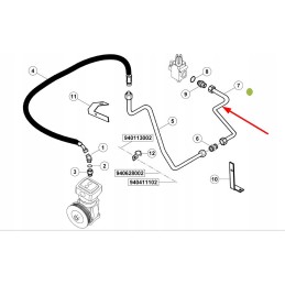 7700072292 pneumatinės sistemos metalinis vamzdis