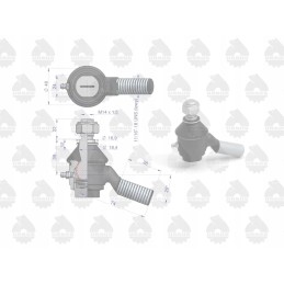 Galinis srieginis rutulinis jungtis mf3 originalus ursus