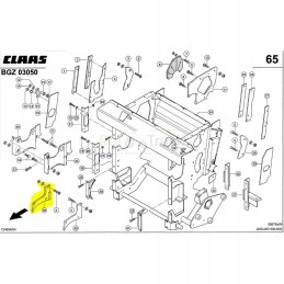 Claas Jaguar karbido dilimo plokštė 9842483q