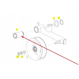 101885578 įtempiklio svirties kaištis