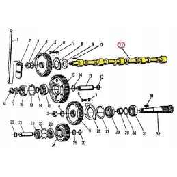 Skirstomojo veleno vardinis tyczyn c 360 50404010t