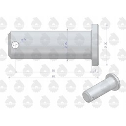 Pakabos tvirtinimo kaištis lp, apatinė dalis c 330 c