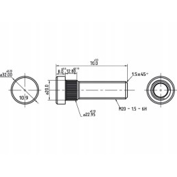 Rato ratlankio varžto korpusas ih 3220372r2n