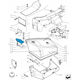 Kapoto lakšto vyriai new holland lm 87625190 cnh