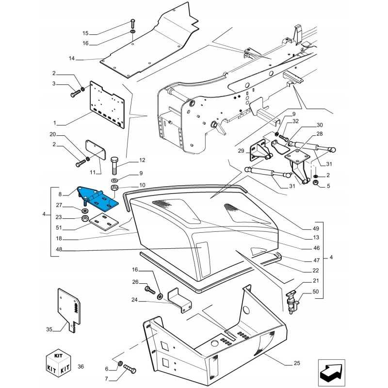 Kapoto lakšto vyriai new holland lm 87625190 cnh