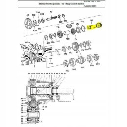 Pavaros velenas Kemper 345 6008 Claas LCA70120