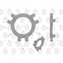 Sankabos atleidimo žiedas 50010101 c 328 orig