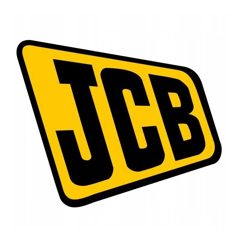 Lipdukas JCB logotipas krautuvas ekskavatorius 25 cm