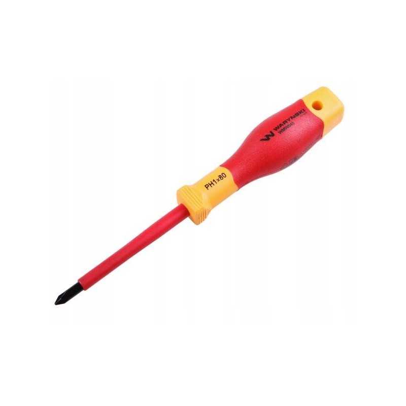 Atsuktuvas PH1 80mm izoliuotas VDE plienas S2 Warynsk