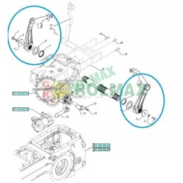 Kėlimo svirtis dešinė New Holland T4 T5 5123959