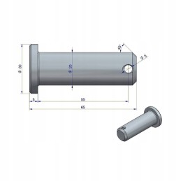 Pakabos tvirtinimo kaištis lpc 330 c 360 o ursus
