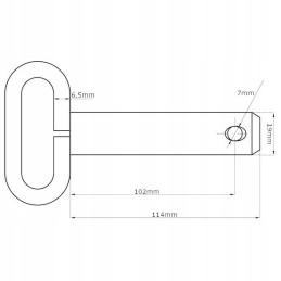 Smeigtukas su rankena 19x102 mm
