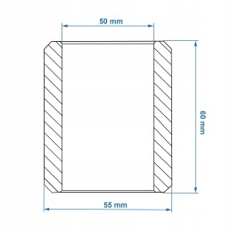 Smeigtuko įvorė Zetor 55113676 50x55x60