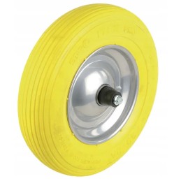 Pilnas ratas 8 su guoliu, geltonas, senas