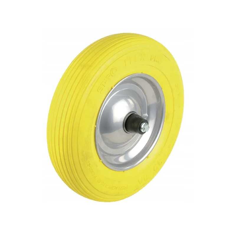 Pilnas ratas 8 su guoliu, geltonas, senas