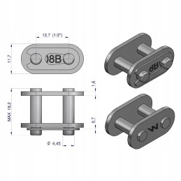 Grandinės užraktas 08b 1 1 1 2 z08b1 1 1 2