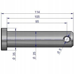 Teleskopo tvirtinimo kaištis c 385 83449050