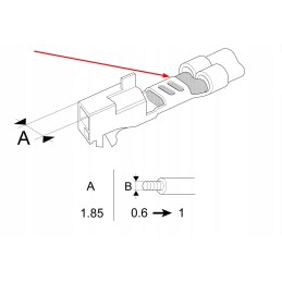 7703497374 Elektros kabelio spyruoklinis spaustukas