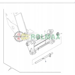 New Holland LM 84536310 kaušo tvirtinimo kaištis