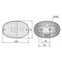 Zetor Claas New Holland Proxima priekinis žibintas