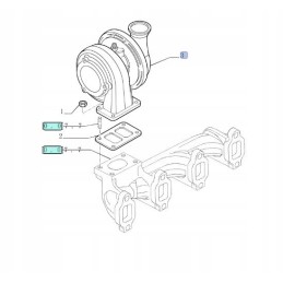 Turbokompresoriaus new holland korpusas cnh 504225294