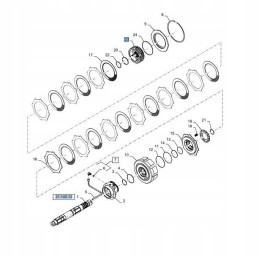 Pavarų dėžės stebulė new holland t8 tg 235913a3 c