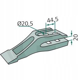 Priedas prie ekskavatoriaus 250 mm 43018300 8f