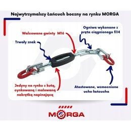 Šoninė grandinė su kaltine veržle Ursus C 330 morga