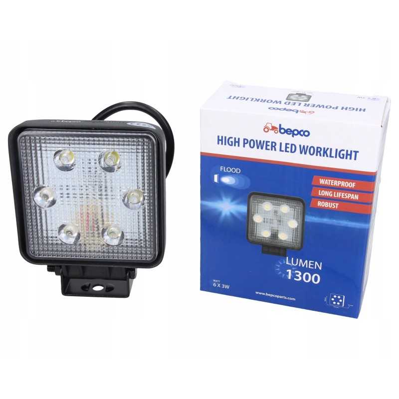 LED darbo lempa 18w 1300lm išsklaidyta šviesa