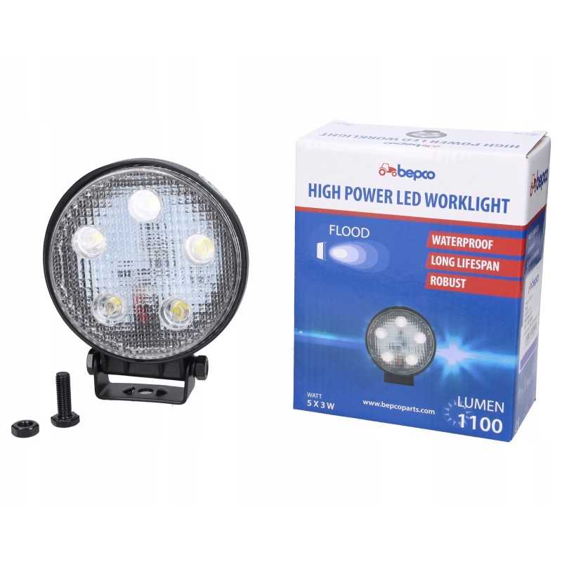 LED darbo lempa 15w 1100lm išsklaidyta šviesa