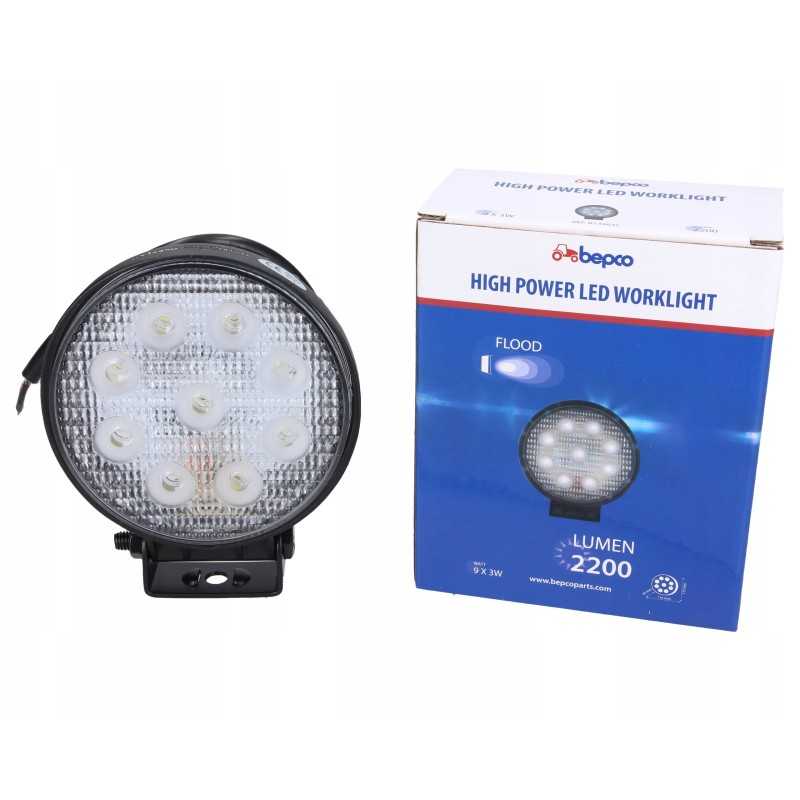 LED darbo lempa 27w 2200lm išsklaidyta šviesa