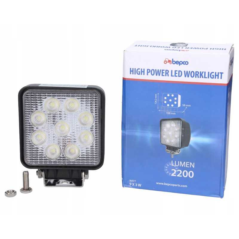 LED darbo lempa 27w 2200lm išsklaidyta šviesa
