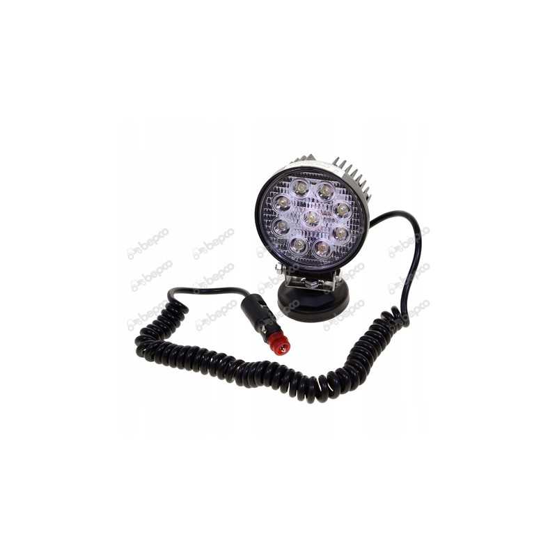 LED darbinė lempa 27w 2200lm, magnetiškai dispersinė