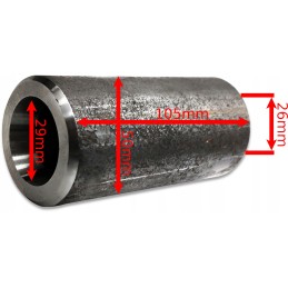 Krokodilo dantų krautuvo įvorė 880 mm