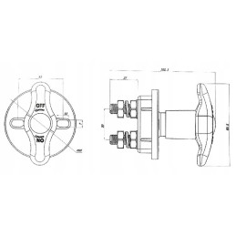 Masinės srovės skyriklis hebel 1000a 12v 24v