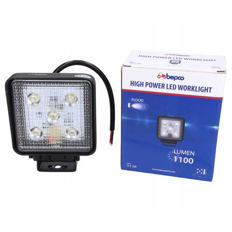 LED darbo lempa 15w 1100lm išsklaidyta šviesa