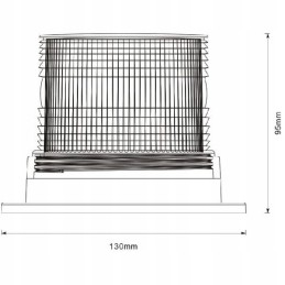 Rooster LED blykstės lempa 10 110v, prisukama