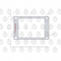 Makštinio dangčio tarpiklis krazelitas 0 8mm c 330 o