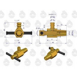 Ursus radiatoriaus vandens čiaupas 50501180 originalus