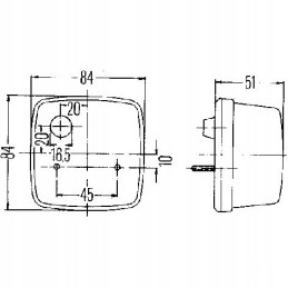 Posūkio rodiklis hella lempa 2ba003014011