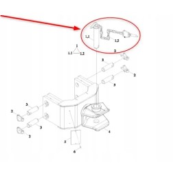 Ta700 53c 1 3 vilkimo kaištis su kaiščiu