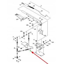 Tb1s433010013k rankinio stabdžio svirties trosas