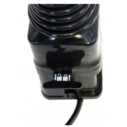 Vairasvirtė skirstytuvui su rutuliniu mygtuku