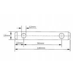 Viršutinės jungties kaištis 19x140 mm gopart z319140gp