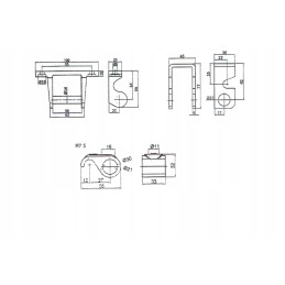 Apatinis vyris priekabos pusei, skersmuo 21