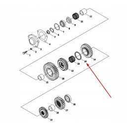 Tb550 372 15 plastikinė tarpinė mova