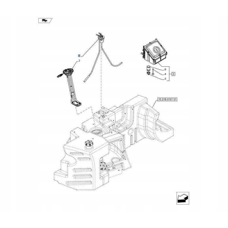Kuro lygio jutiklis new holland 84473077 cnh