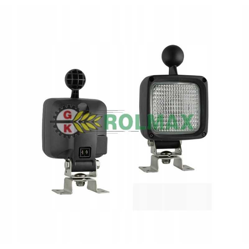 Halogeninė darbo lempa su omega laikikliu ir įmontuota