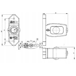 Vilkiko priekabos žibinto žymeklis 12 24 2x