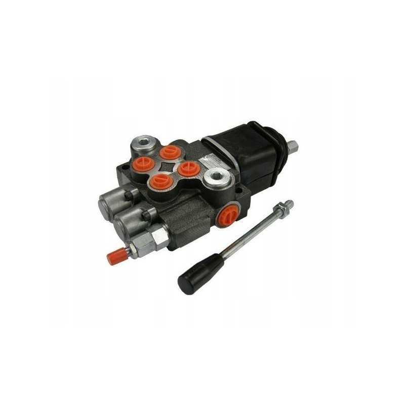 2 sekcijų skirstytuvas 40l su vairasvirtės skirstytuvu